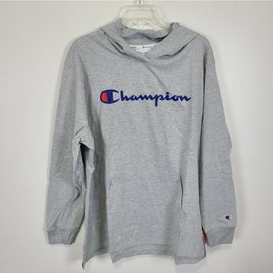 Champion Gray Middleweight T-Shirt Hoodie Size 2X NWT
